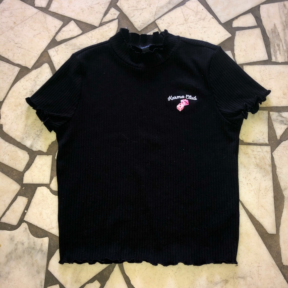 Ribbed Karma Club top